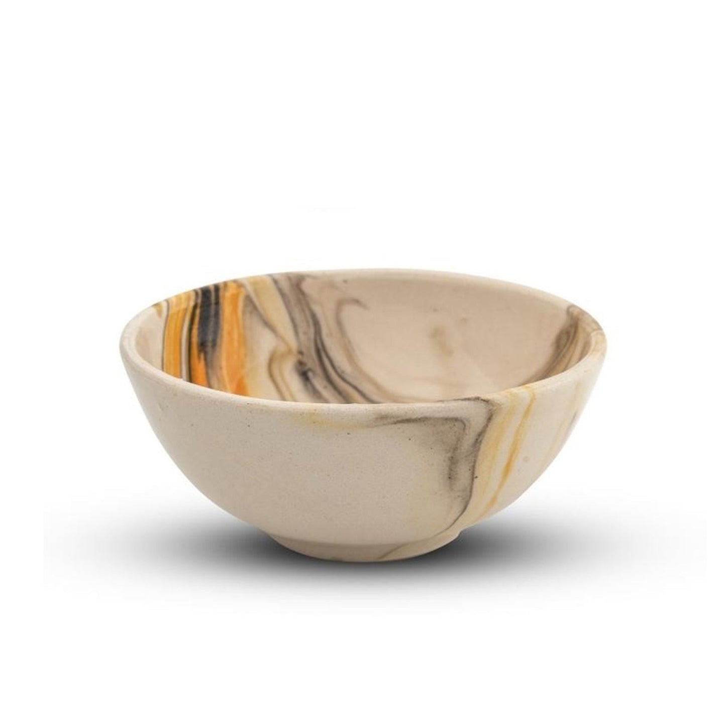 Bascuda Mocha Handmade Ceramic Snack and Dip Bowl 8cm